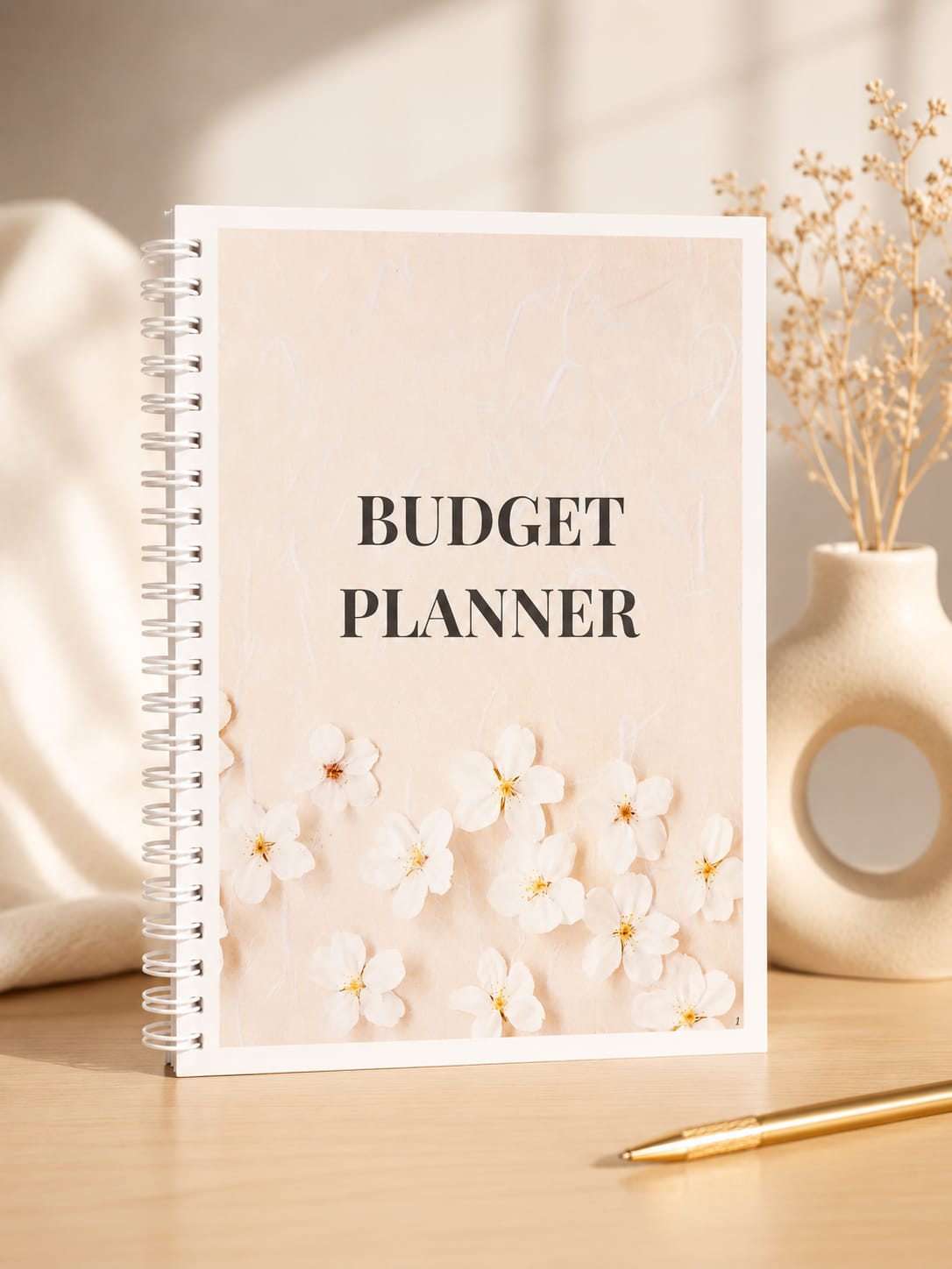 Budget Planner Non Daté   12 Mois  (Format A5)