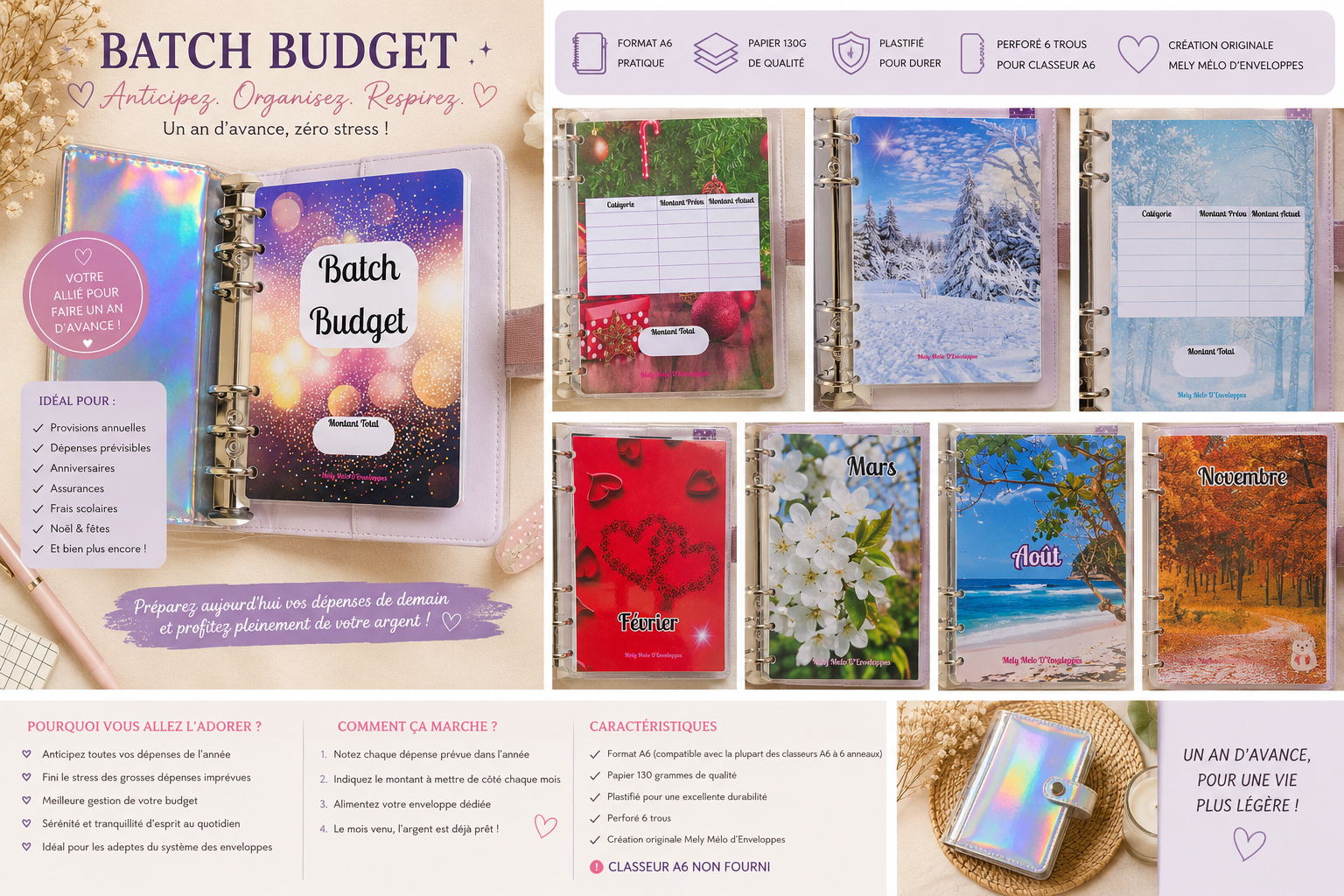 Provisions pour un an- Batch Budget Épargne